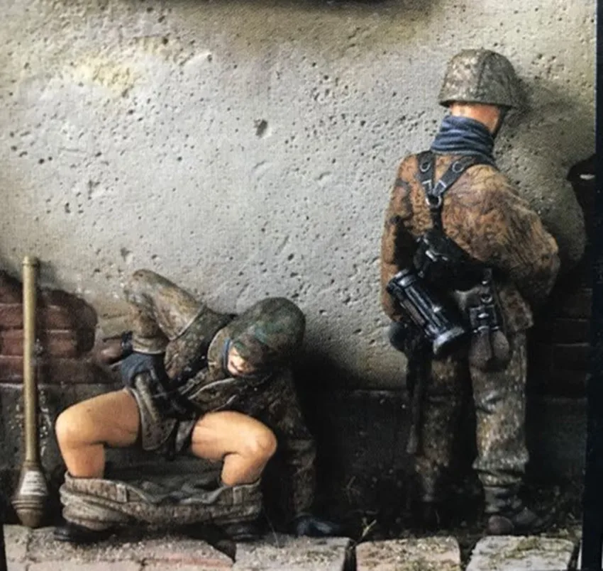 1/35 каучуковая фигурка модель комплект Unassambled Неокрашенная 00612 | Игрушки и хобби