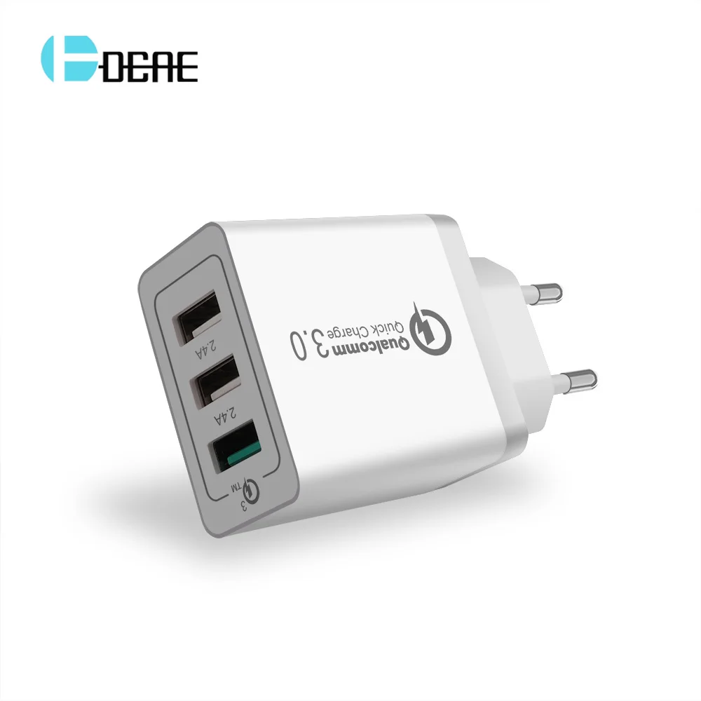 DCAE Быстрая зарядка 3 0 USB зарядное устройство для телефона штепсельная вилка EU/US