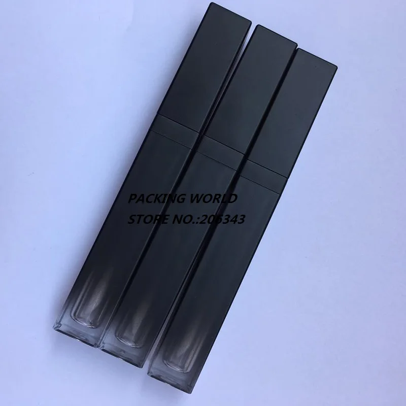 5 мл градиентная черная квадратная форма бальзам для губ в тюбике блеск с черной