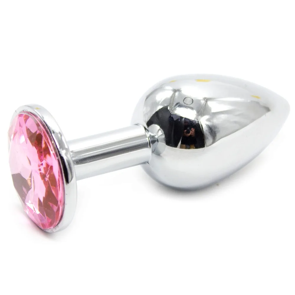 27mm metal butt plug stainless steel anal dildo with diamond gemstone SM adult game sex toy for couple women men gay masturbate | Красота и