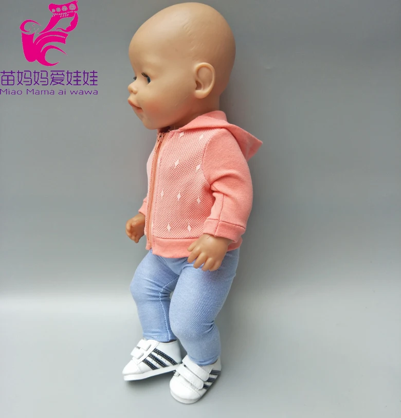 Подходит 43 см Bebe кукла черный белый Prink фиолетовый обувь для 18 дюймов девушка кукла обувь Sneackers аксессуары для игрушечной куклы