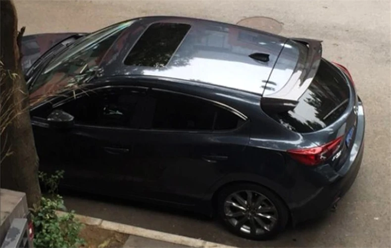 Автомобильные Спойлеры для Mazda 3 AXELA хэтчбек- заднее крыло из углеродного волокна ABS смолы спойлер высокое качество автомобильные аксессуары