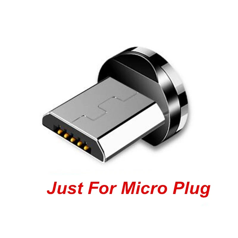 For Micro Plug Магнитный usb-кабель мидий для samsung huawei xiaomi sony с разъемом micro USB 3,0, магнитный кабель для быстрой зарядки micro usb - Цвет: For Micro Plug