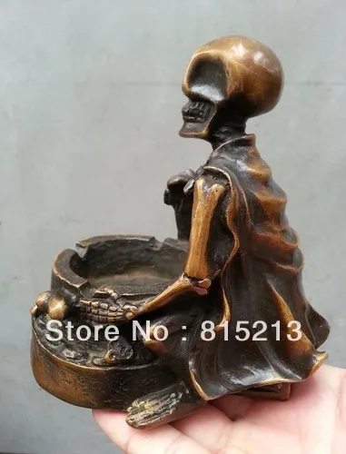 Классическая 100% Статуэтка из чистой бронзы bi0021|sculpture skull|sculpture statuesculpture bronze |