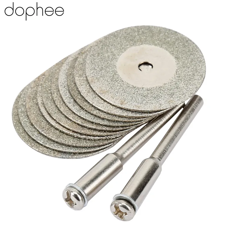 Dophee 10 шт. роторные алмазные режущие инструменты Dremel диаметр 25 мм острые диски +