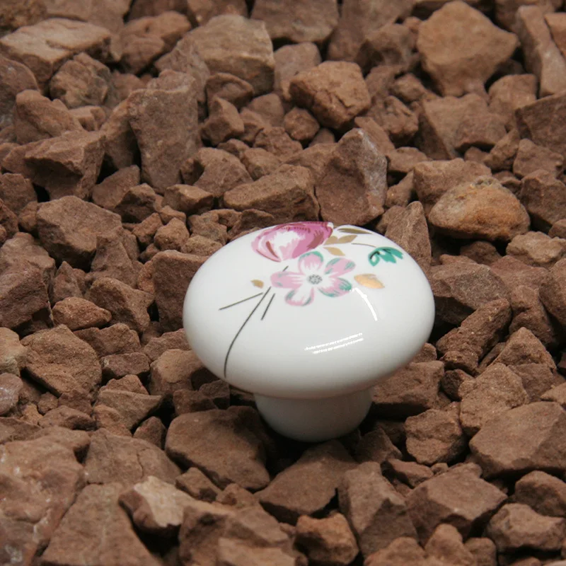 1 шт. креативная круглая керамическая ручка двери ящик для шкафа кухонная мебель