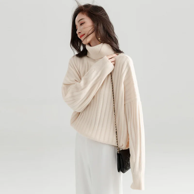2018 Turtleneck Thick Winter Sweater Women Top Pullover Loose Cardigan Casual Womens Sueter Mujer Woman Outerwear RWC185031 |
