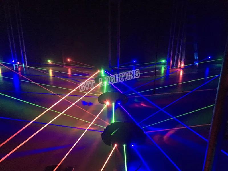 Профессиональный RGB лазерный паук светильник s движущаяся головка лазерный светильник Треугольник паук движущаяся головка DMX512 контроль DJ сценический лазерный светильник ing
