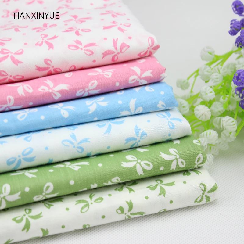 TIANXINYUE 6 шт. 50*40 см Ткань банта хлопковая ткань для шитья стеганое лоскутное