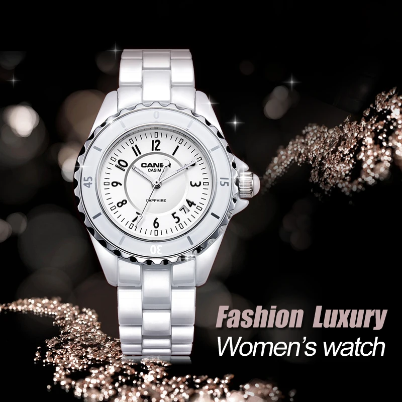 Часы модные женские роскошные Брендовые керамические кварцевые часы наручные