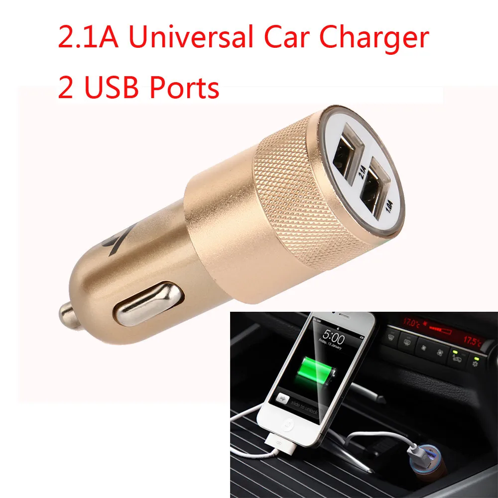 Универсальное автомобильное зарядное устройство с двумя usb портами 2 порта
