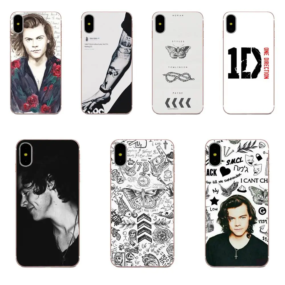Новинка чехол для телефона Apple iPhone 4 4S 5 5C 5S SE 6 6S 7 8 Plus X XS Max XR One Direction Tattoos Harry