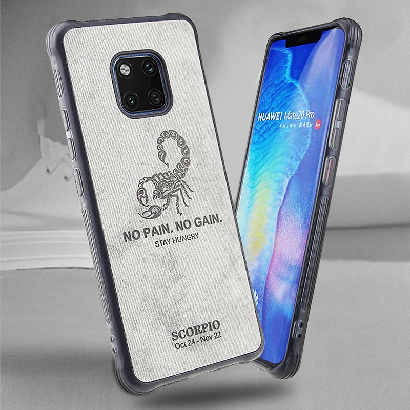 Тканевый чехол Twelve concellations для Huawei P20 Lite Pro Mate 10 20 мягкая прозрачная задняя крышка