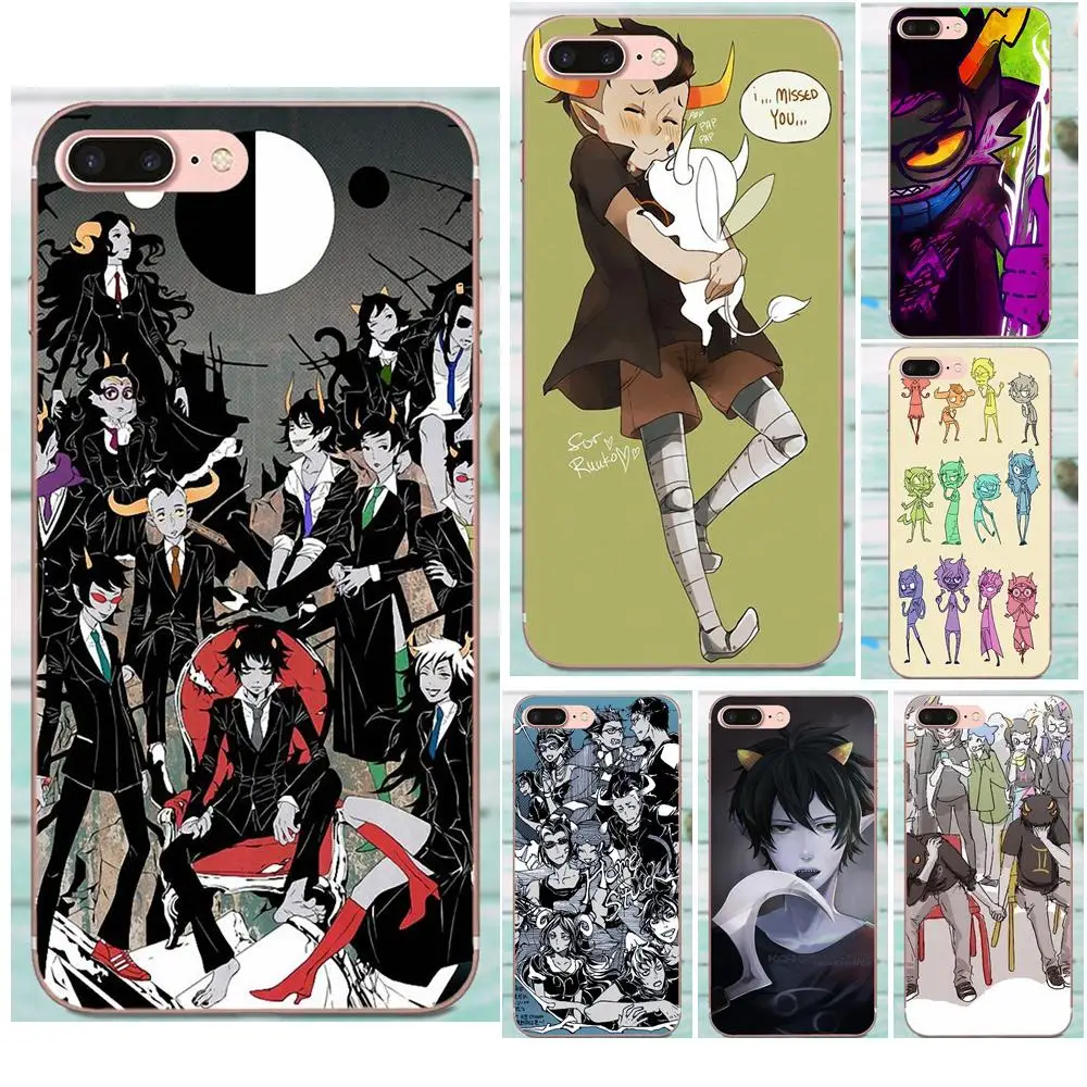 Homestuck тролли Мода для Galaxy Alpha Core Note 2 3 4 S2 A10 A20 A20E A30 A40 A50 A60 A70 M10 M20 M30 ТПУ чехол