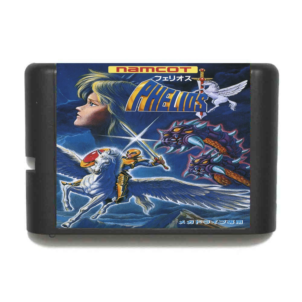 Phelios 16 бит MD карточная игра для Sega игры Mega Drive Genesis|Картриджи| |