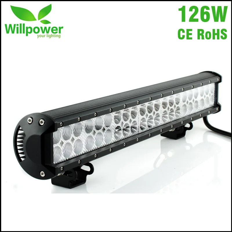 

Willpower IP67 Waterproof 20inch 126w LED Light Bar 12V 4x4 Truck Work Light Bar Offroad LED Light Bar LED Light Beam