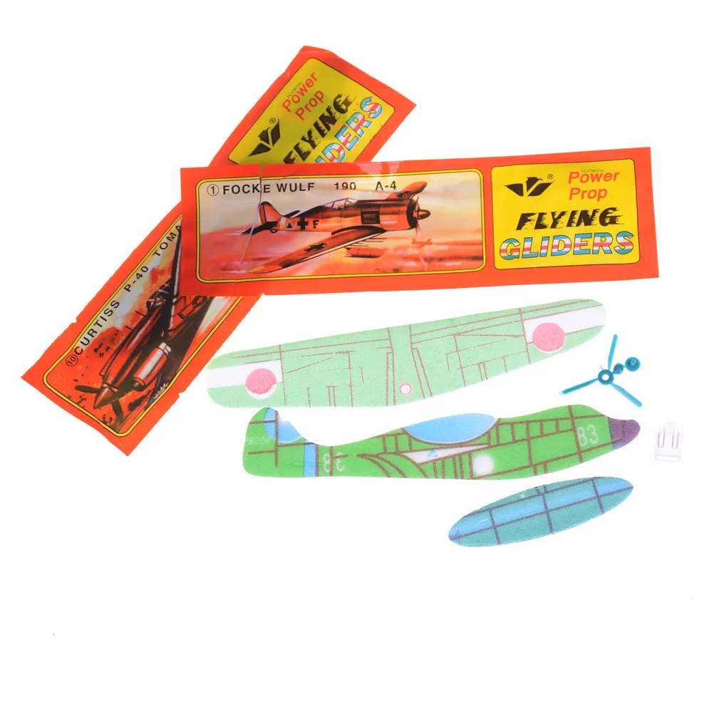 

Creative Kids Toy Magic Roundabout Combat Aircraft Foam Paper Airplane Model Hand Throw Flying Glider Planes Toys For Children