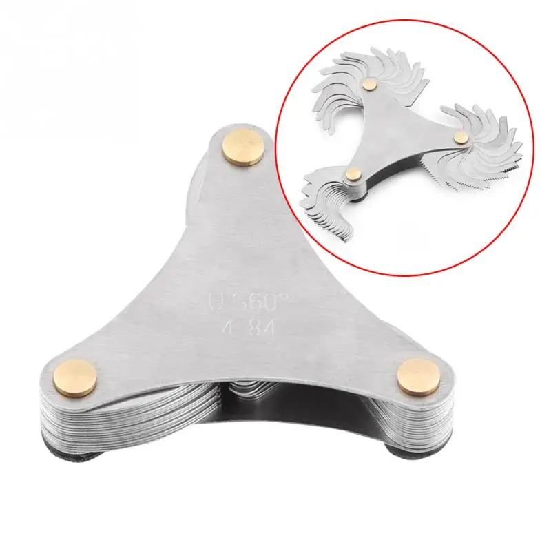 51/52Pcs Stainless Steel Thread Plug Gage 60 and 55 Degree Screw Pitch Measuring Tool | Инструменты