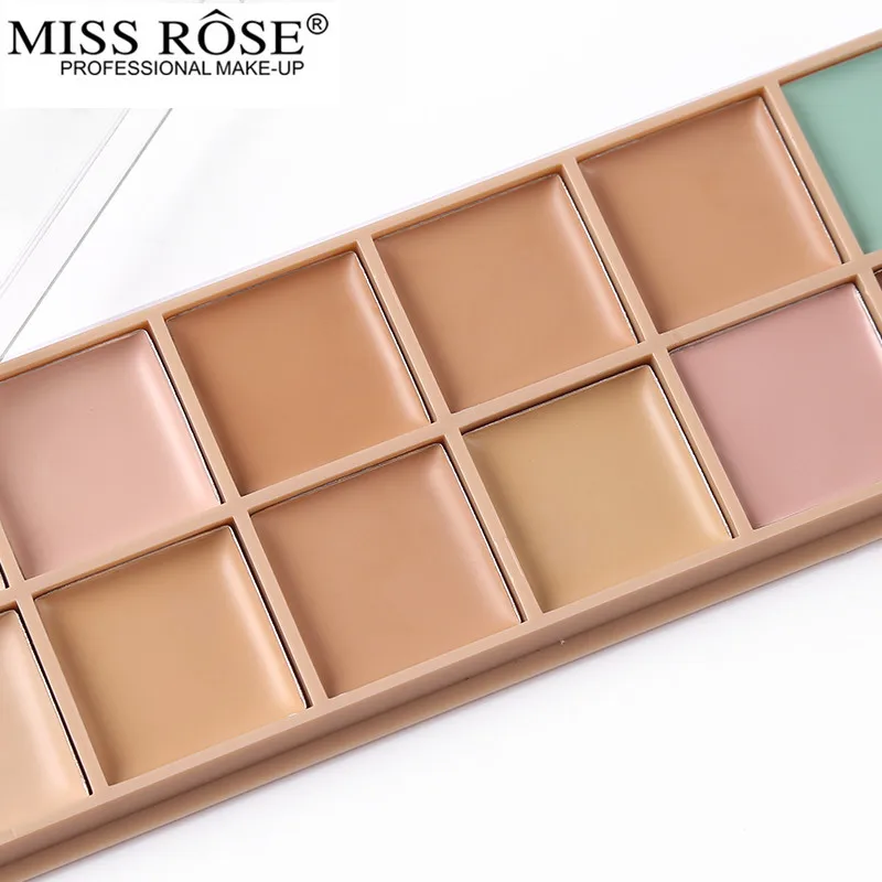 Miss Rose 12 цветов консилер палитра макияж базовый праймер крем для лица круглый контур хайлайтер стойкие