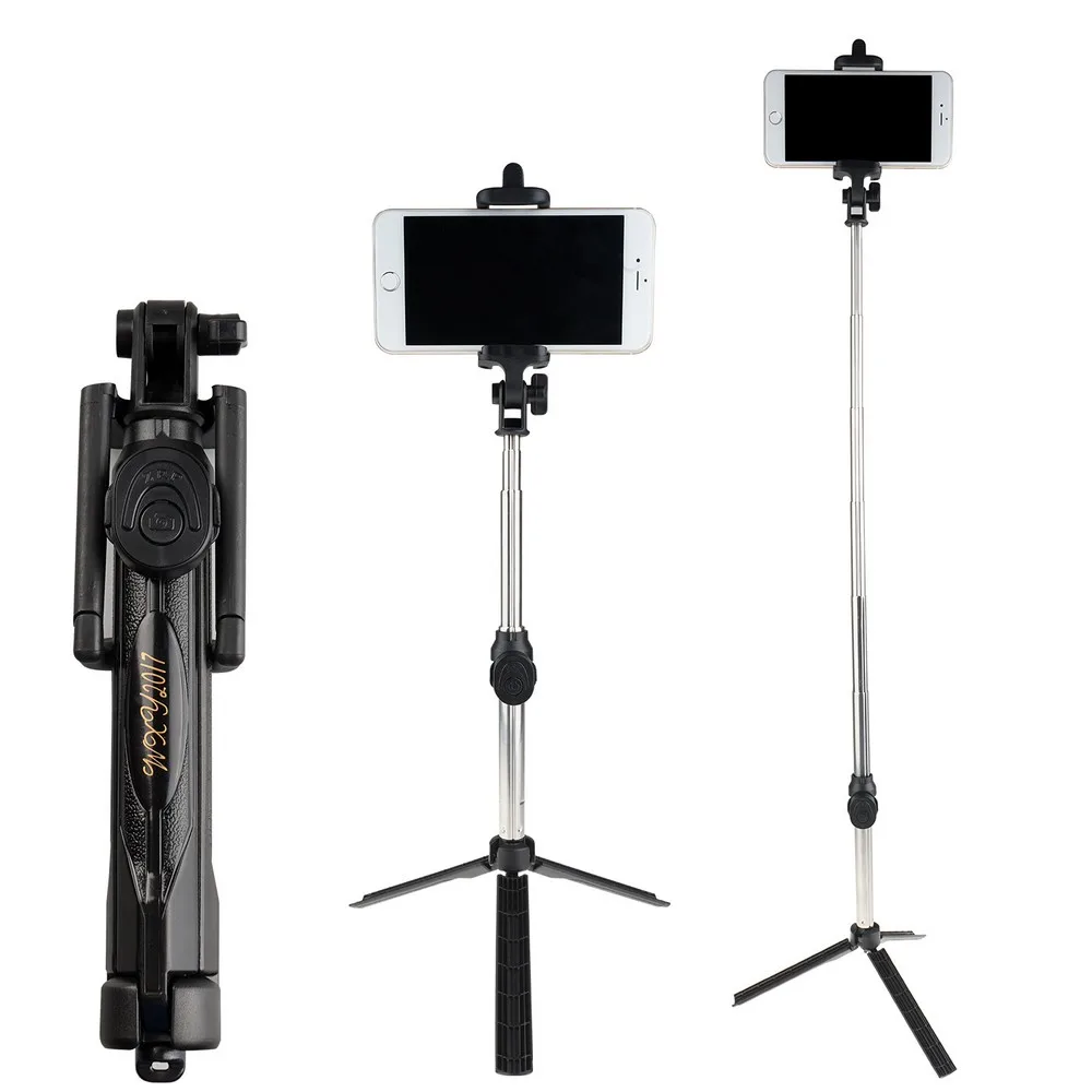Travor Выдвижная селфи палка штатив с Дистанционный затвор Вluetooth для iPhone 6 7 8 Plus IOS