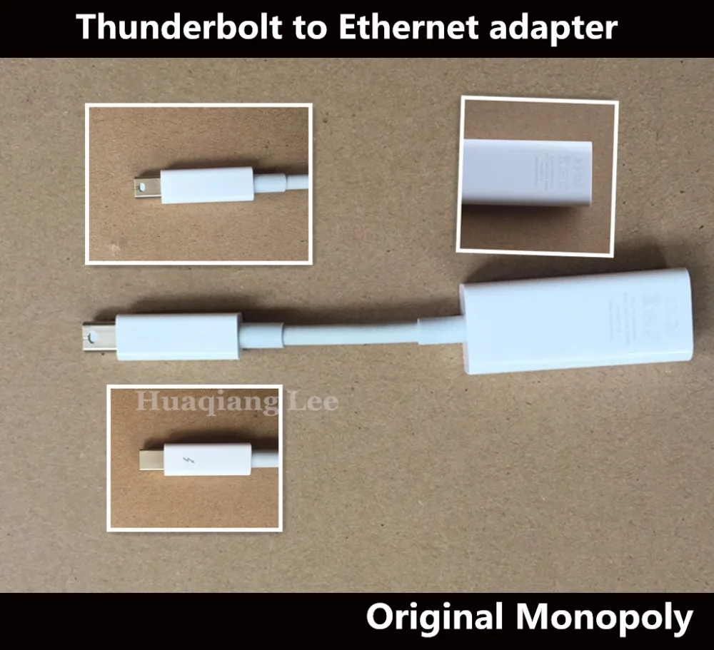 Thunderbolt к Gigabit Ethernet кабель адаптер Thunderbolt к ethernet Кабель-адаптер для macbook pro air используется