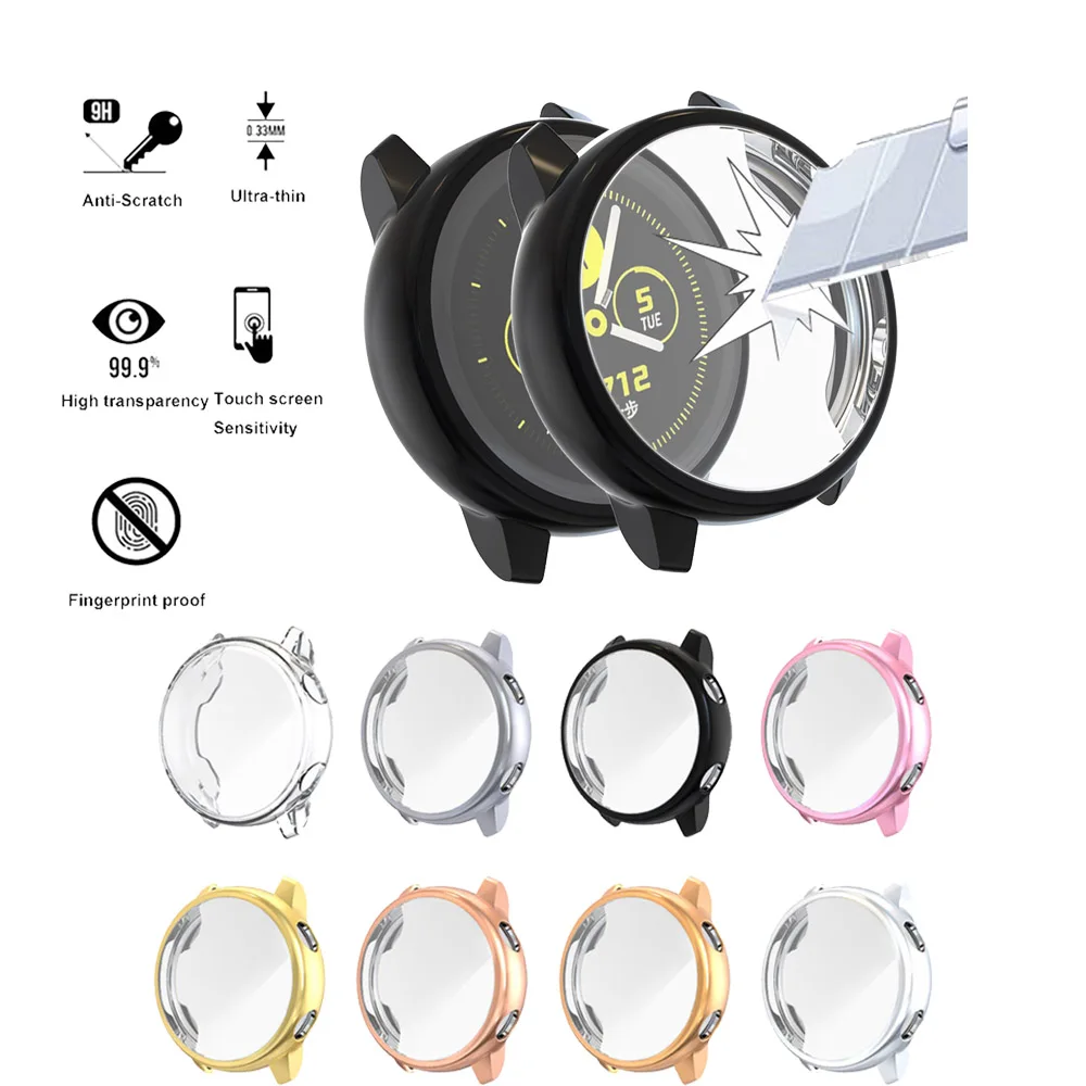 

Watch Protective Sleeve Case For Samsung Galaxy Active Soft TPU Anti-Scratch Screen Protection For Galaxy Active 40mm Cases