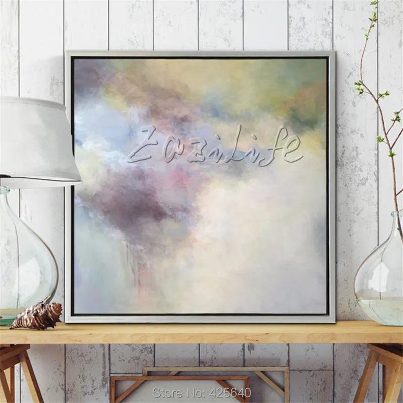 Современный абстрактный цвет ручная роспись маслом гостиная идеальное