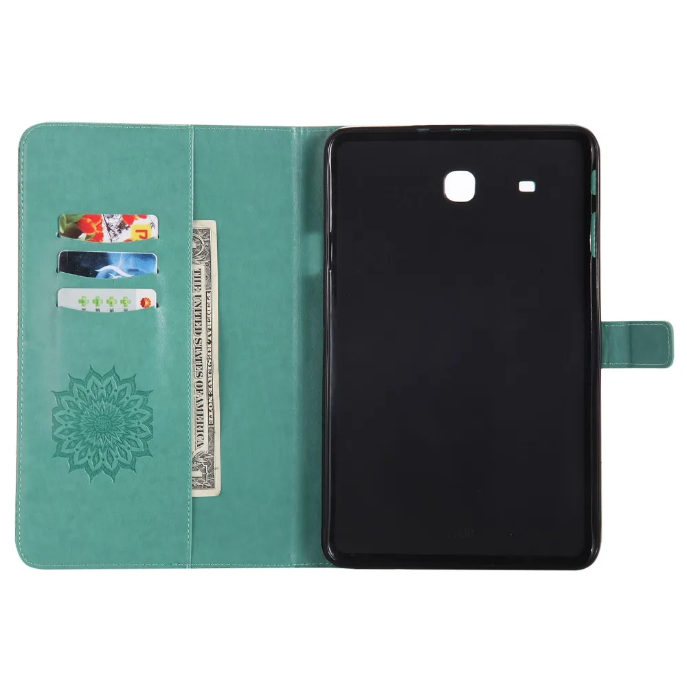 Подсолнух Планшеты чехол для Samsung T560 9 7 дюймов Роскошные Ultra Slim Магнитные Смарт