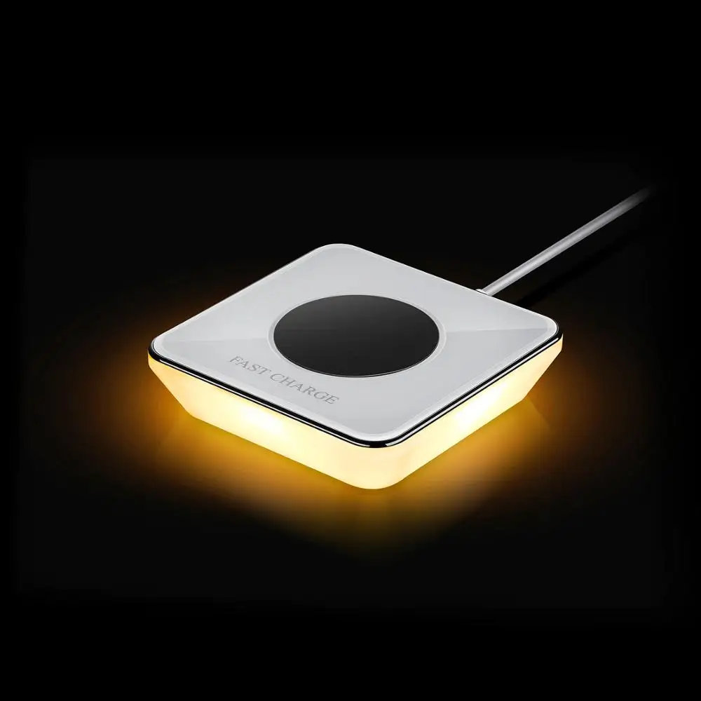 Беспроводная зарядка светодио дный светодиодный ночник Ibration Sence Light настольная