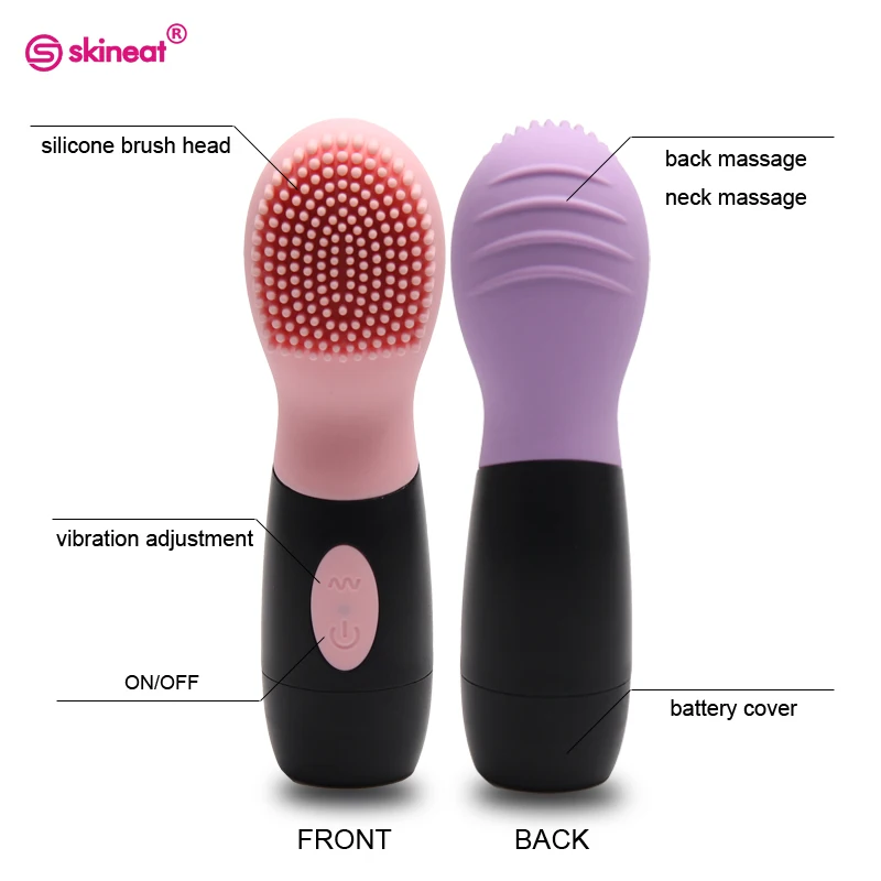 Skineat Новое поступление силиконовая щетка для очищения лица электрическое