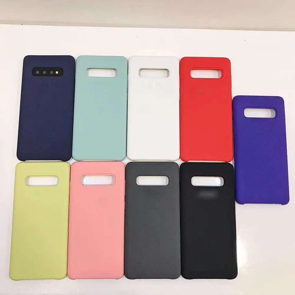 Оригинальный чехол для Samsung Galaxy S10 Plus S10e мягкий жидкий силиконовый S9 + Note 9/S9 хит