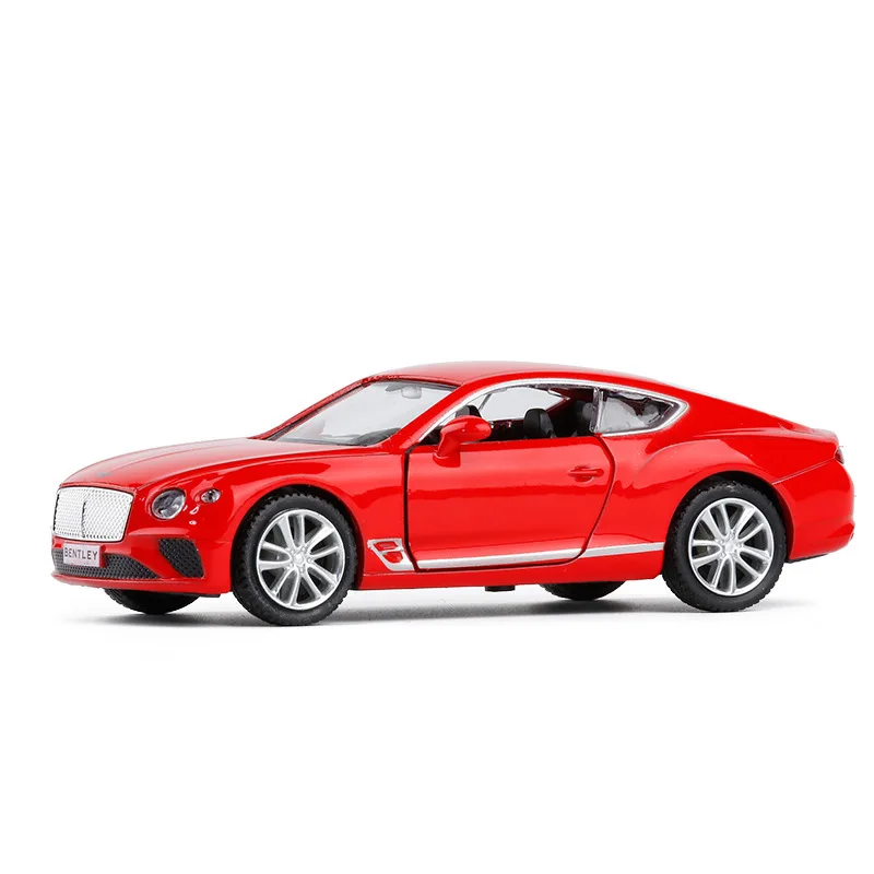 red no box 1:36 Масштаб Bentley GT спортивные автомобили сплав металлическая модель автомобиля оттягивание литья под давлением игрушки для детей горячее колесо - Цвет: red no box