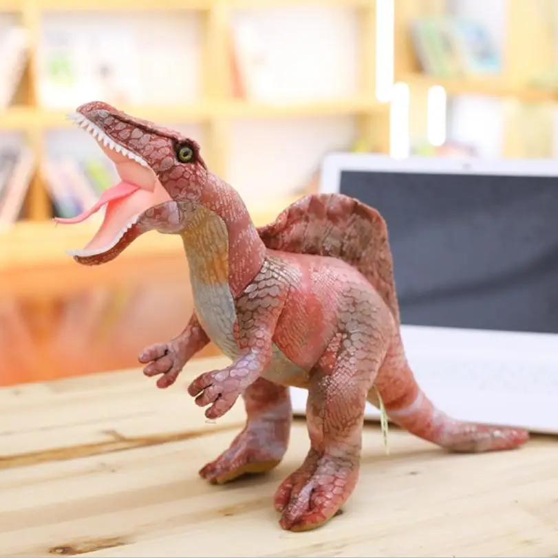 

35cm Jurassi World Park Dinosaur Plastic Toy Model Therizinosaurus Pterosauria Velociraptor Figure Merry Christmas Gift