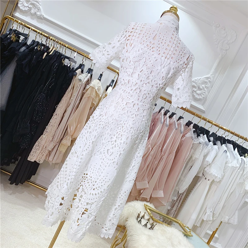 Женское дизайнерское платье в стиле барокко с коротким рукавом и бантом