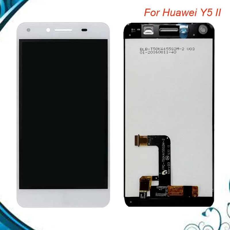 100% Протестировано подходит для ЖК-дисплея Huawei Y5 ii и сенсорного экрана в сборе
