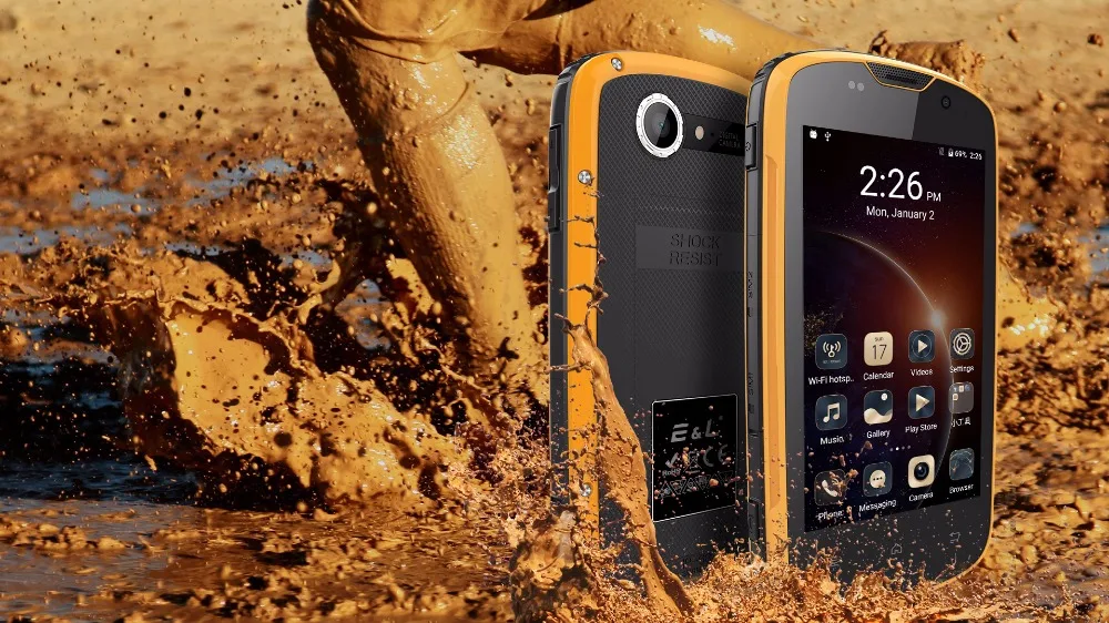 E &amp L W5S 4 0 &quotips SC7731C четырехъядерный Android 7 3G IP68 водонепроницаемый мобильный