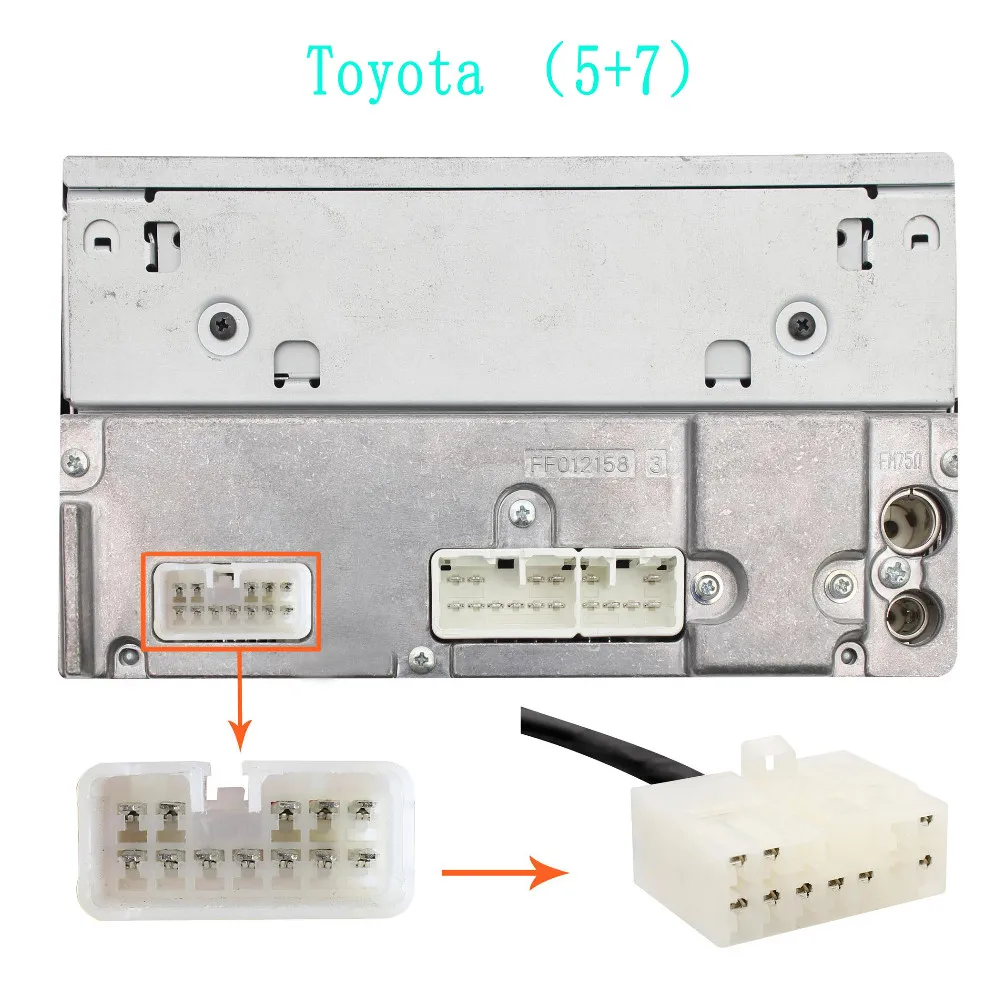 Телефонный Mp3 интерфейс Автомобильный CD AUX кабель адаптер для Toyota (5 + 7) Corolla Cressida