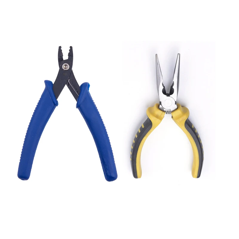 Gold and RoyalBlue 45# стальные Ювелирные Инструменты щипцы плоскогубцы для обжимных бусин, полированные стальные Ювелирные плоскогубцы, плоскогубцы для игл инструменты для изготовления ювелирных изделий F70 - Цвет: Gold and RoyalBlue