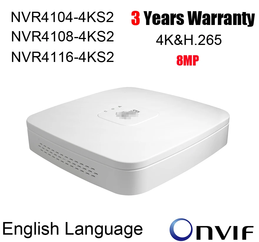 Видеорегистратор Dahua сетевой видеорегистратор 8 Мп 4 канала 16 каналов NVR 4K H.265|network