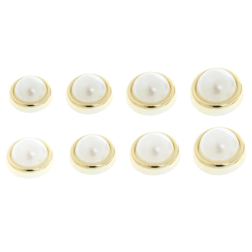 50pcs Pearl Rivets Stud Button Leather Craft Bag Jeans Shoes Clothes Decor | Дом и сад