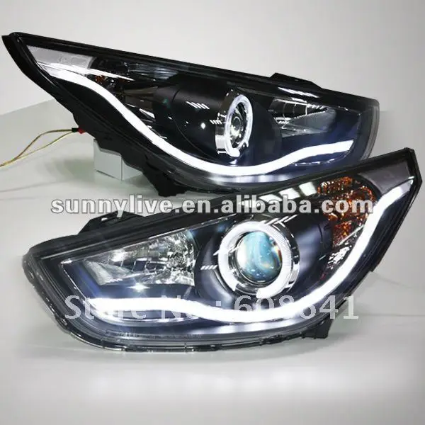 Налобный фонарь Tucson IX35 для HYUNDAI V1|angel eyes|ix35 ledled angel eyes |