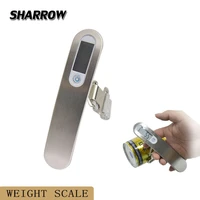 1pc weight measure tool max 50kg stainless steel luggage scale outdoor sports shooting bow accessories weighing device