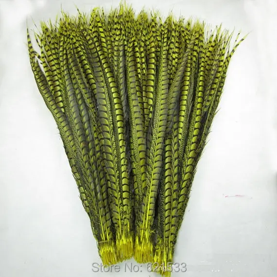 

Карнавальный костюм самбы Showgirl, 30 шт., супер длинный Желтый фазан с боковым хвостом, 35-40 дюймов, 90-100 см, ААА Качество