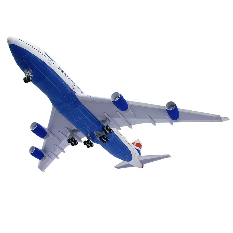 1:144 3D Бумага модель Боинг 747 пассажирский авиалайнер ручной DIY гражданской