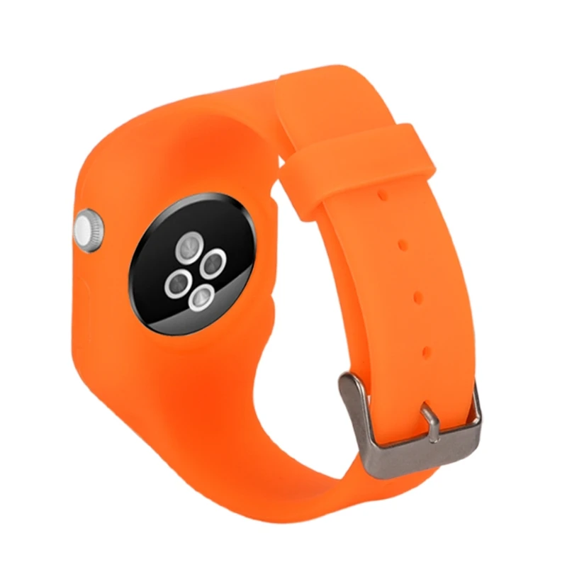 Силиконовый ремешок для часов с защитным чехлом для Apple Watch 3 2 1 38 мм 42 мм черный мягкий ремешок для часов gai