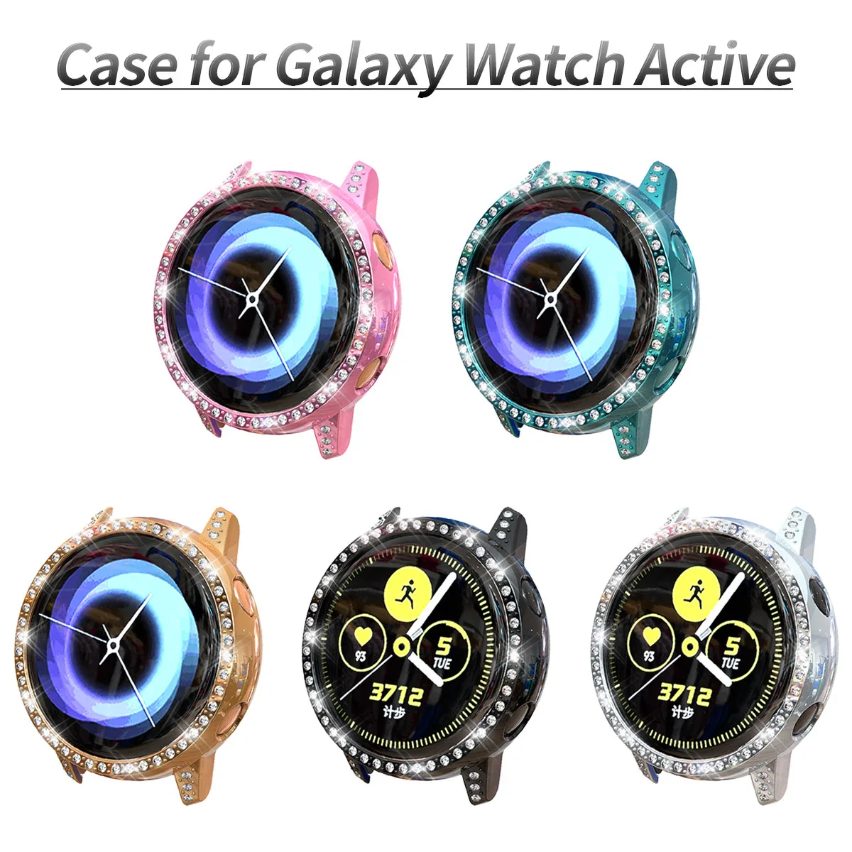 Для samsung Galaxy Watch Активный Чехол SM-R500 ПК умные часы Алмазный чехол светильник тонкий пластиковый бампер аксессуары
