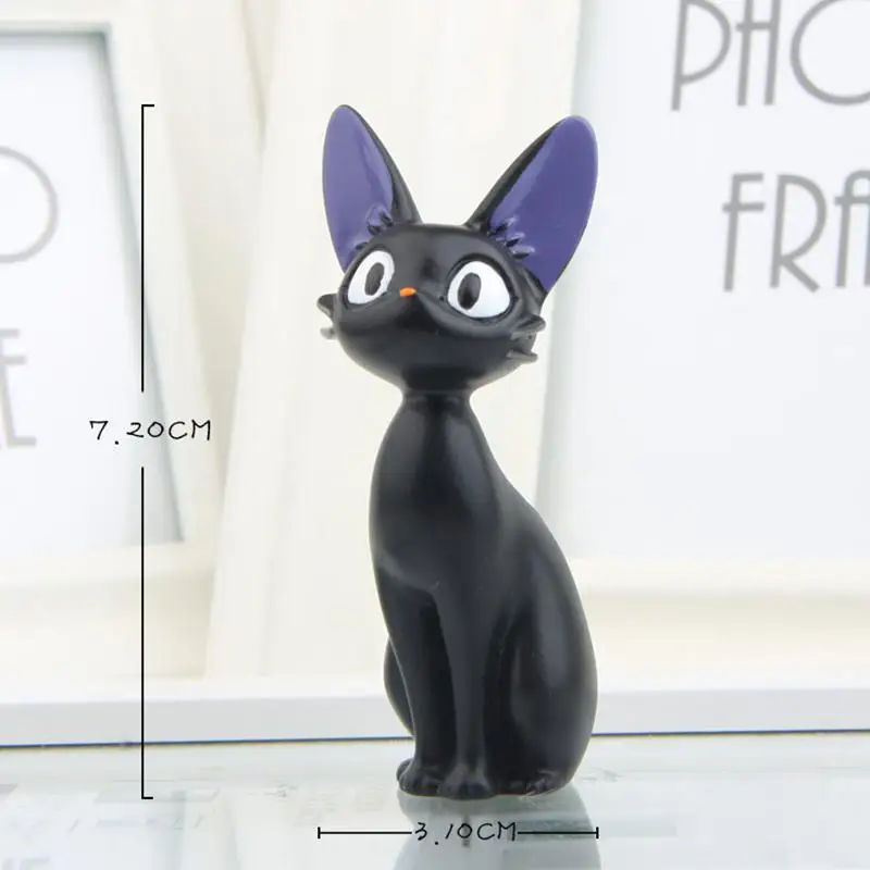Diy милые Мультяшные черные кошки японская аниме фигурка кавайная кошка из смолы