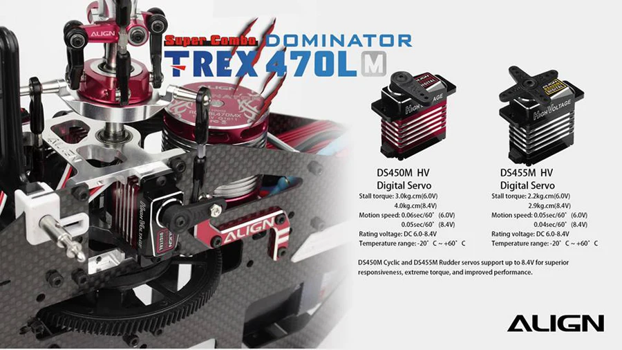 Align T-REX 470LM 470L Доминатор PNP RC Вертолет Комплект Ременный привод почти RTF RH47E06XW RH47E01XW