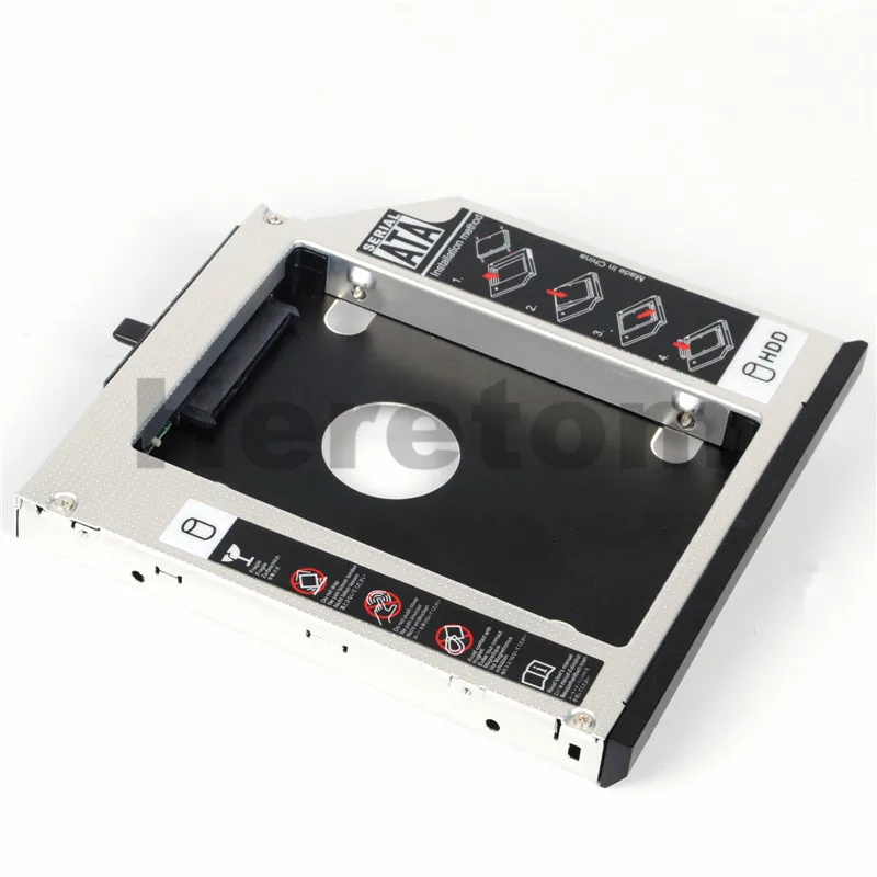 Новинка алюминиевый корпус 12 7 мм SATA для DVD интерфейса адаптер Optibay установки