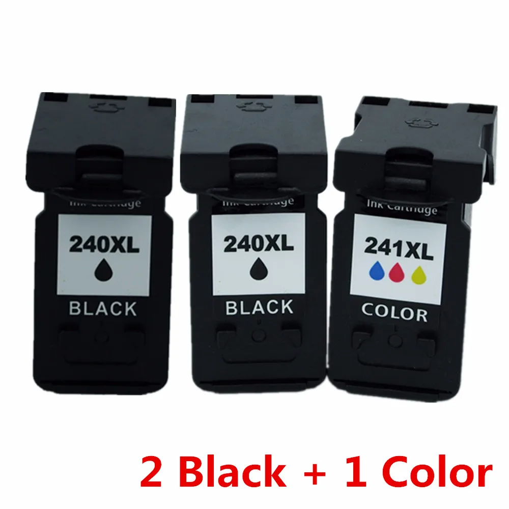 1 Set 1 Black Восстановленные картриджи для Canon PG-240 XL PG-240XL PG 240 PG240 CL-241XL CL-241 CL241 Pixma MG2120 MG2220 MG3120 MG3220 - Цвет: 1 Set 1 Black